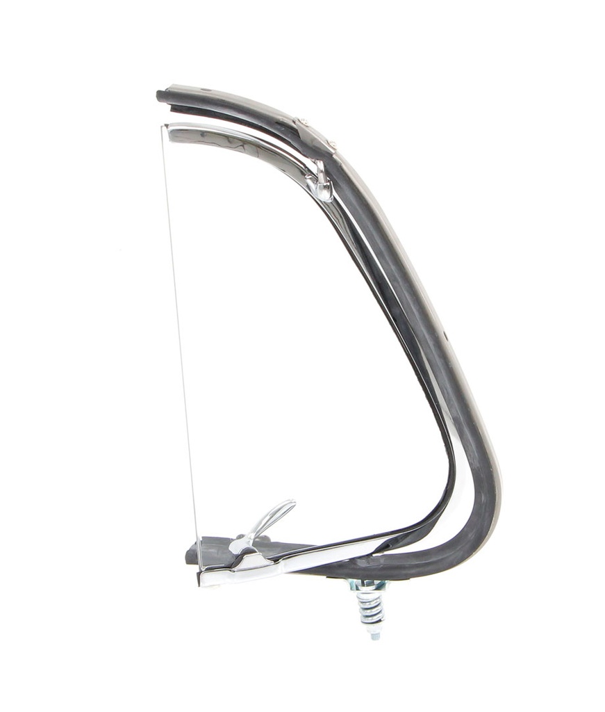 Vent Window Assembly - RH - Clear Glass - Chrome Frame - 51-52 F1 F2 Ford Pickup Truck