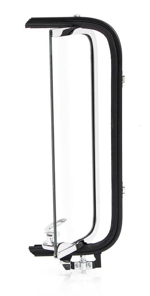 Vent Window Assembly - RH - Clear - Chrome Frame - 56 Ford F100 F250 F350 Pickup Truck