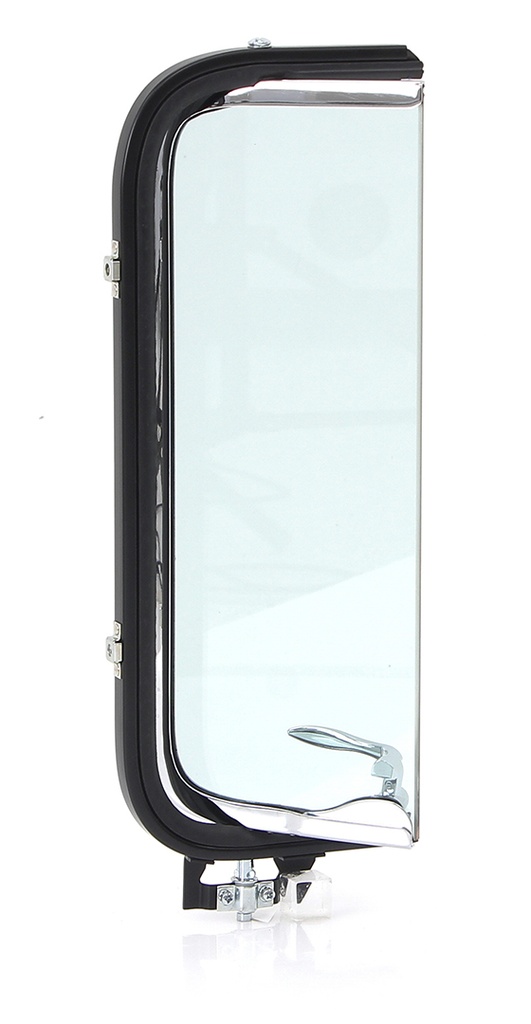 Vent Window Assembly - LH - Green Tint - Chrome Frame - 56 Ford F100 F250 F350 Pickup Truck