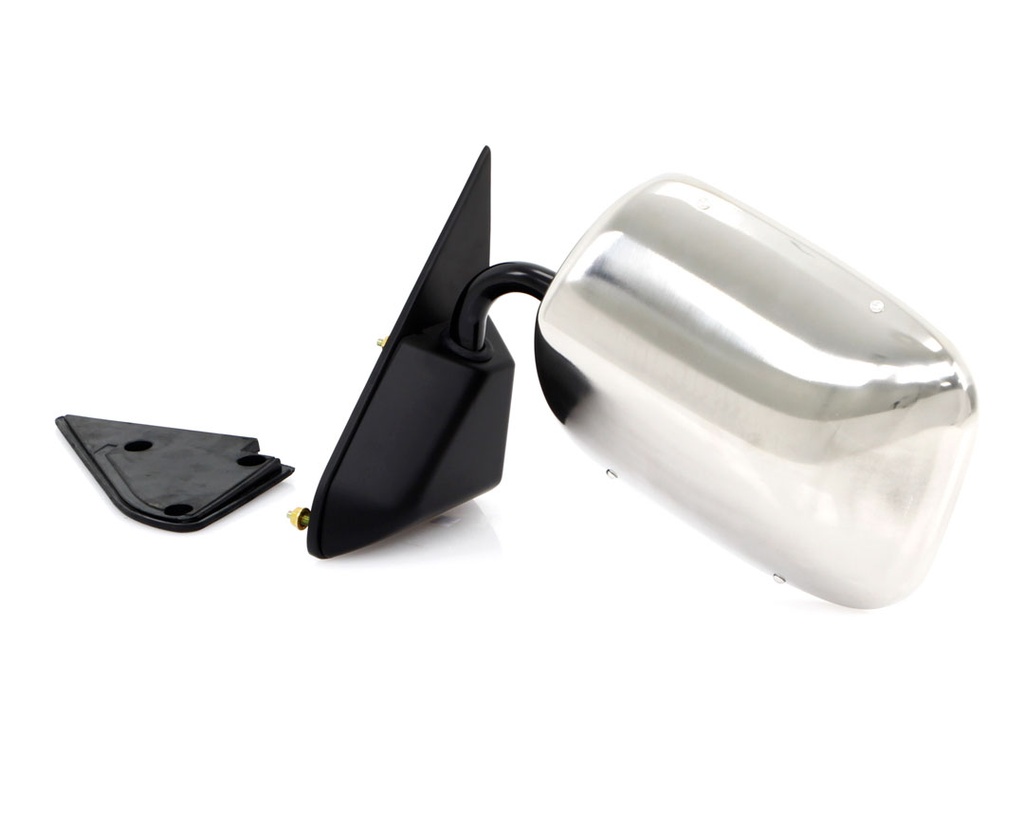 Outside Door Mirror - Stainless Below Eyeline - LH - 88-98 Chevy GMC C/K Pickup Truck SUV