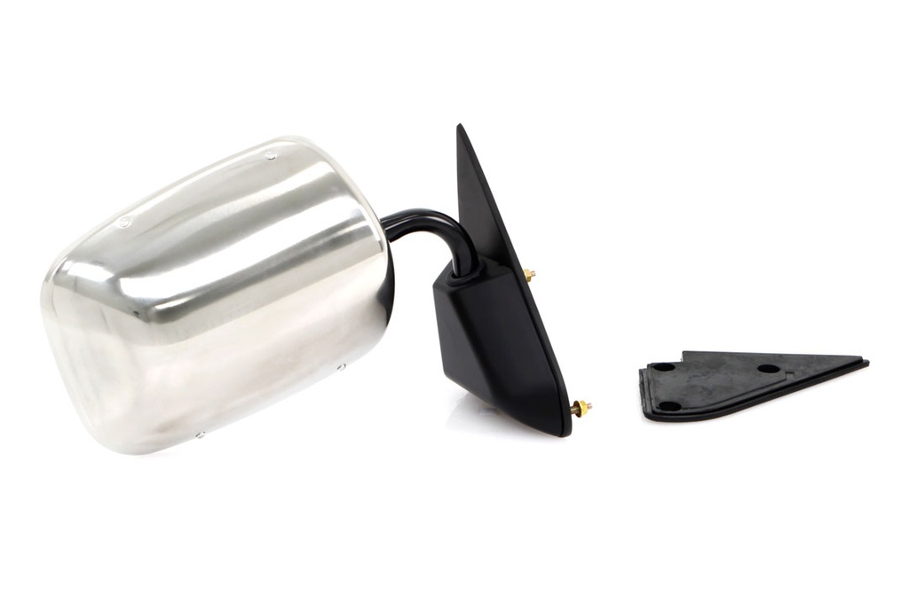 Outside Door Mirror - Stainless Below Eyeline - RH - 88-98 Chevy GMC C/K Pickup Truck SUV