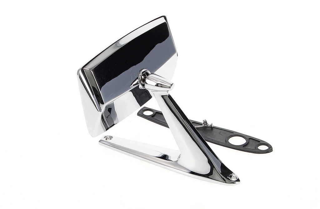 Outside Rear View Mirror Kit - Chrome - 67-71 Fairlane Torino; 67 Bronco, F-Series Pickup Truck