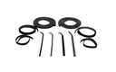 Front Door Seal Kit - 10pcs - Channels/Div Bars/Felts/Door Seals - 71-72 F100 F250 F350 Pickup