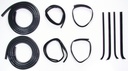 Front Door Seal Kit - 10pcs - Channels/Div Bars/Felts/Door Seals - 73-79 F100 F150 F250 F350 Pickup; 78-79 Bronco