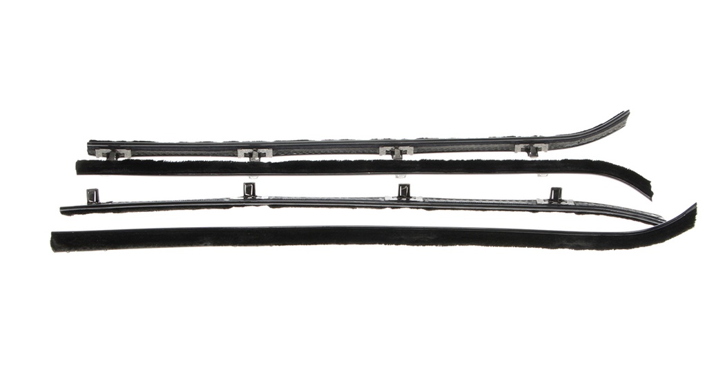 Front Door Windowfelt Kit - 4pcs - 60-63 Chevy GMC C/K Pickup Truck Suburban