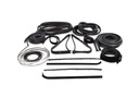 Complete Weatherstrip Seal Kit (18pcs) - 77-79 F-Series Pickup w/ plastic chrome windshield trim