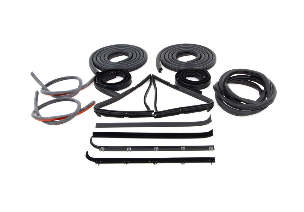 Complete Weatherstrip Seal Kit (14pcs) - 80-86 F-Series Pickup w/o Weatherstrip Trim Groove
