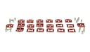 Back Glass Molding Clip Set - 68-70 Dodge Plymouth B-Body (Except Charger)