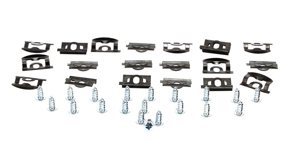 Back Glass Molding Clip & Screw Set (40pcs) - 68-70 Charger