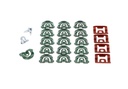 Back Glass Molding Clip Set & Screw Set (24pcs) - 64-65 El Camino