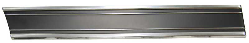 Front Lower Bed Molding - Black - RH - 69-72 Chevy GMC C/K Short Bed Fleetside Pickup