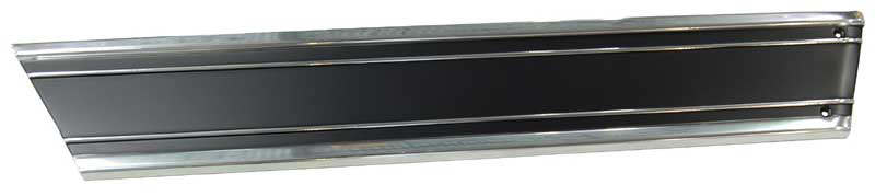 Rear Lower Bed Molding - Black - LH - 69-72 Chevy GMC C/K Short Bed Fleetside Pickup