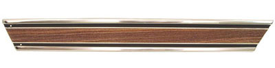 Rear Lower Bed Molding - Woodgrain - RH - 69-72 Chevy GMC C/K Long Bed Fleetside Pickup