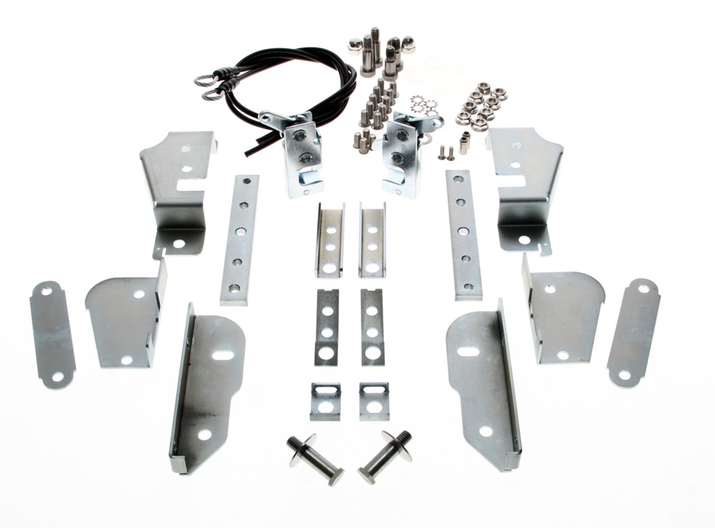 Hidden Tailgate Latch Kit (Stainless Hardware) - 47-87 Chevy GMC Stepside Pickup; 48-87 Ford Flareside Pickup