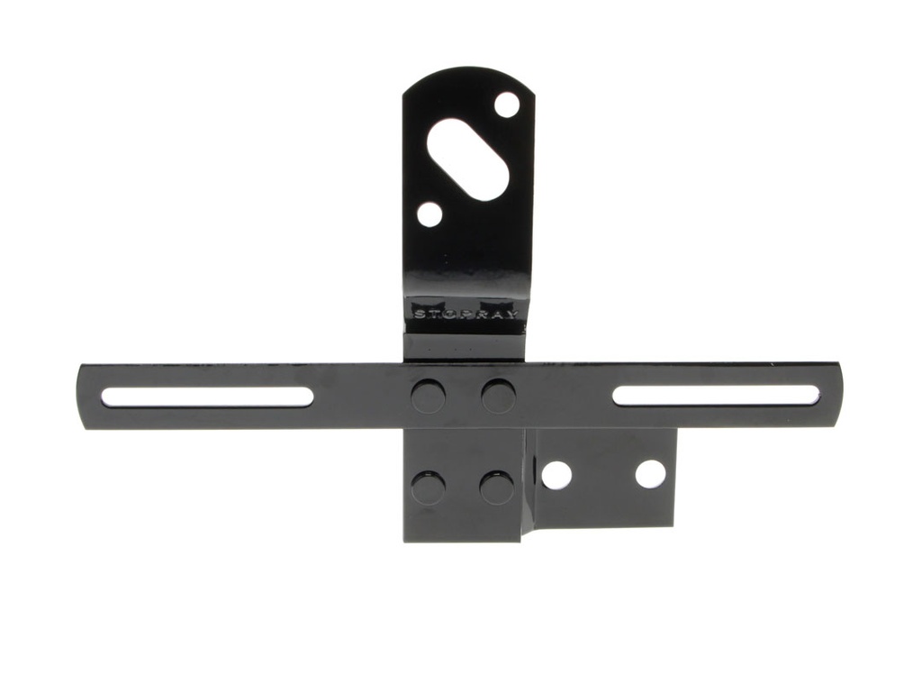 Tail Lamp Bracket - LH - with License Bracket - Black - 47-53 Chevy GMC Pickup Truck