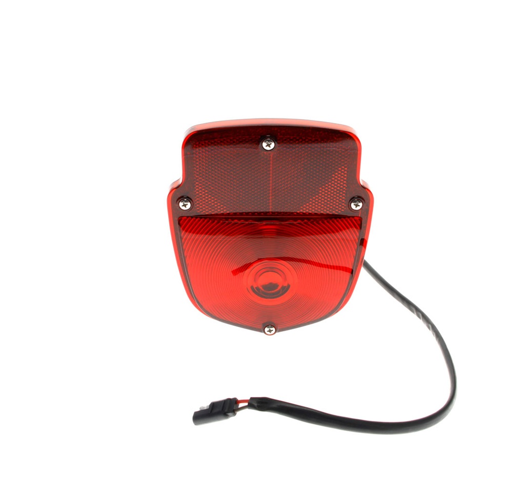 Tail Lamp Assembly - Black Housing - LH - 12-Volt - 55-66 F100 F250 Flareside Pickup