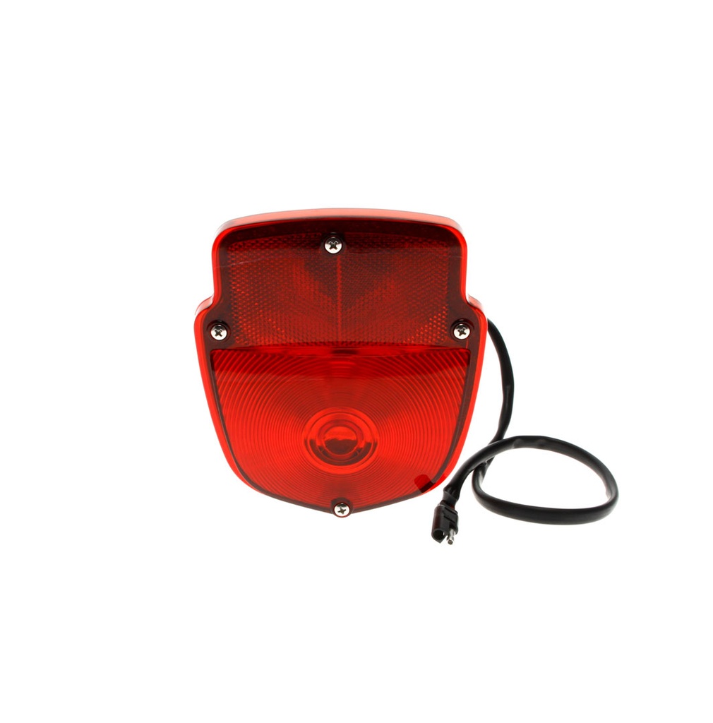 Tail Lamp Assembly - Stainless Housing - LH - 12-Volt - 55-66 F100 F250 Flareside Pickup