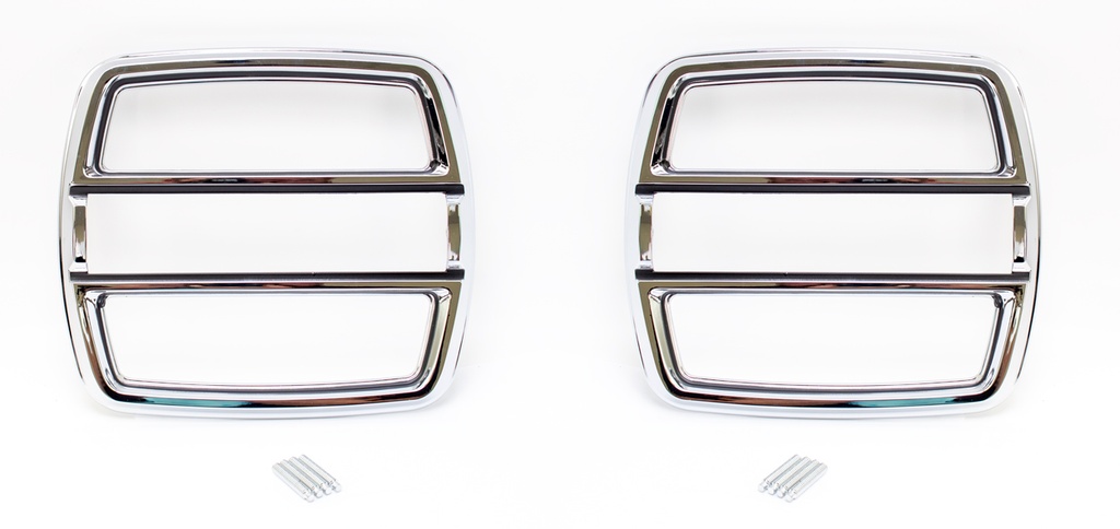 Taillight Bezels - LH/RH Pair - 68-69 Fairlane Torino Fastback