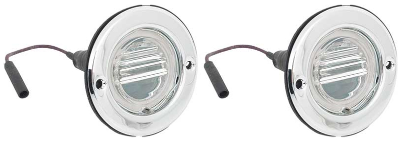 Back-up Lamp Assemblies - LH/RH Pair - 69-70 Charger; 69 Road Runner