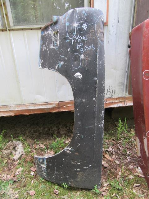 1969 Plymouth Driver's Side Fender F # 246 Mopar B-Body Used