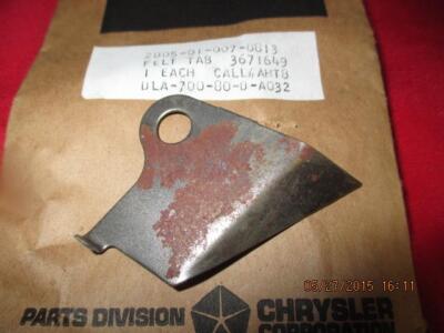 5 - Timing Chain Drip Guide Tab NOS Military Surplus 3671649 Or 2805-01-007-0813