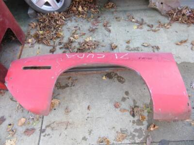 Used 1971 Plymouth Barrucuda Driver's Side Fender F#155 E-Body