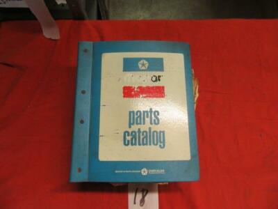 1983 MOPAR Passenger Car & FWD Truck Parts Book Dodge Chrysler Plymouth