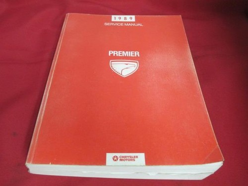 1989 Service Manual Premier Eagle Jeep