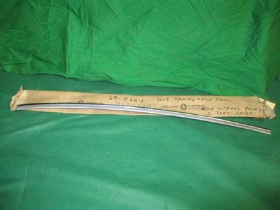 69 Chrysler 4 Door Upper Rear Body Right Silver Moulding MOPAR 3419318