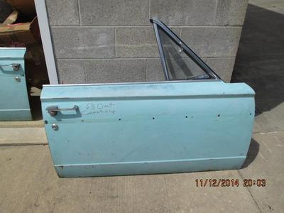 63 Dart Convertible Passenger Side Door Good Used