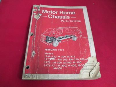 69 70 71 72 73 74 75 76 77 MOPAR Motor Home Chassis Parts Catalog Good Used
