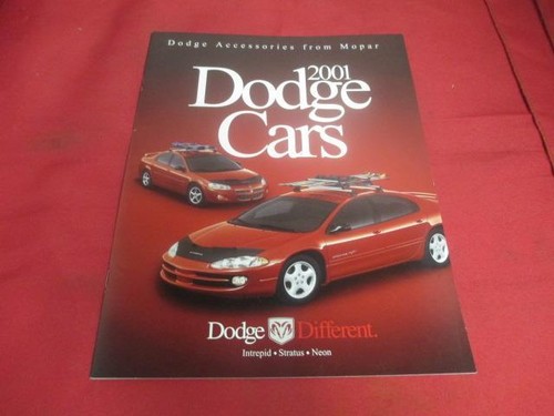 2001 Dodge Cars Pamphlet Intrepid Stratus Neon
