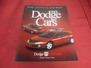 2001 Dodge Cars Pamphlet Intrepid Stratus Neon