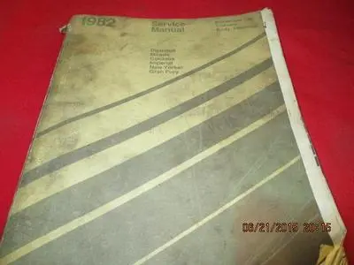 1982 Service Manual Chassis Body Electrical Diplomat Mirada Cordoba Imperial