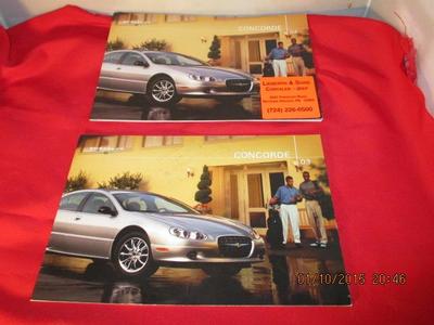 2003 03 2004 04 Chrysler Concorde Dealership Pamphlet Pair MOPAR