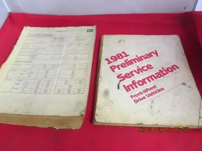 1981 Service Manual Omni Horizon Aries Reliant Front Wheel Drive Manual