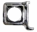 Headlight Bezel - RH Chrome / Dark Gray - 73-78 Chevy GMC Truck Blazer Jimmy Suburban