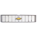 Premium Grille - OE Style with Foil Bowtie Emblem - Argent Gray - 73-74 Chevy CK Pickup Blazer Suburban