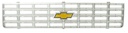 Premium Grille - OE Style w/ Foil Bowtie Emblem - Argent Gray - 75-76 Chevy C/K Pickup Blazer Suburban