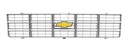 Premium Grille - OE Style w/ Foil Bowtie Emblem - Argent Gray - 77-79 Chevy C/K Pickup Blazer Suburban