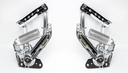 Chrome Hood Hinges w/ Stainless Springs - LH/RH Pair - 67-72 Chevy GMC Truck Suburban; 69-72 Blazer; 70-72 Jimmy