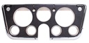 Dash Bezel w/ Gauges - Black / Chrome - 67-72 Chevy GMC Truck Suburban; 69-72 Blazer Jimmy