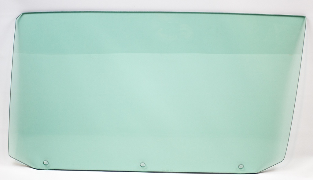 Door Glass with 3 Holes - Green Tint - LH - 65 Chevelle GTO Malibu Coupe