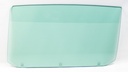 Door Glass w/ 3 Holes - Green Tint - LH - 65 GM A-Body Convertible