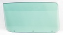 Door Glass with 3 Holes - Green Tint - RH - 65 Chevelle GTO Malibu Convertible