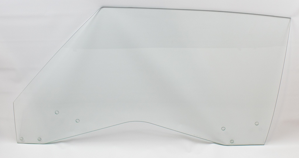 Door Glass - Clear - LH - 69 GM A-Body Coupe & Convertible; 69-70 Grand Prix