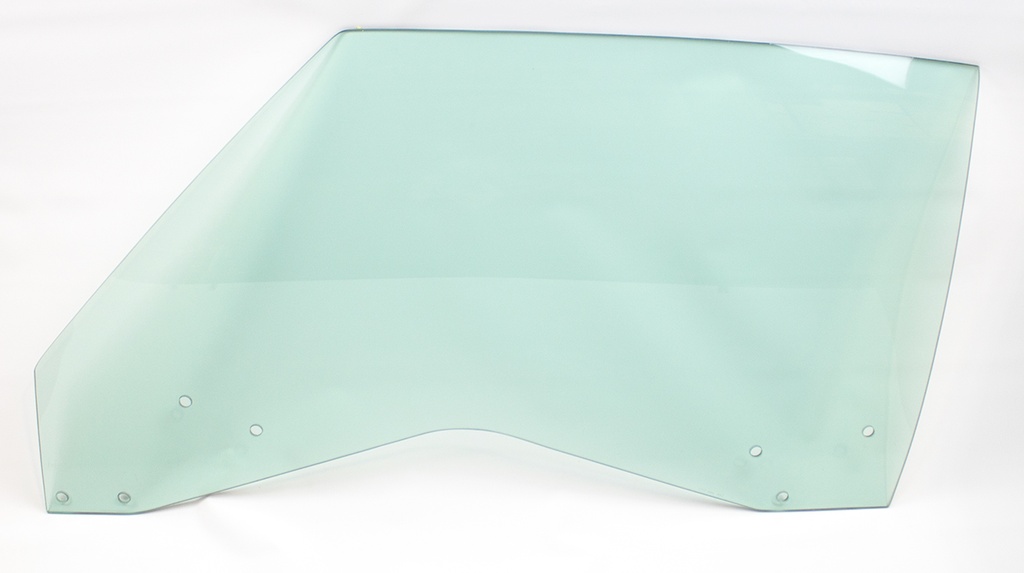 Door Glass - Green Tint - LH - 69 GM A-Body Coupe and Convertible 69-70 Grand Prix
