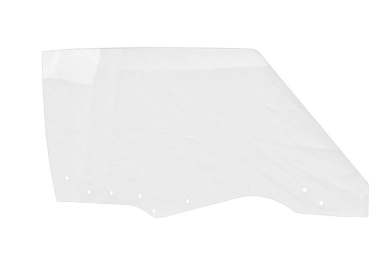Door Glass w/ 8 Holes - Clear - RH - 70-72 GM A-Body Coupe & Convertible; 70-72 Grand Prix
