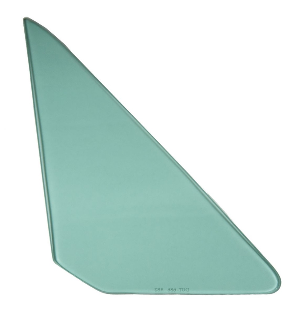 Vent Glass - Green Tint - RH - 68-72 Chevy II Nova; 71-72 Ventura