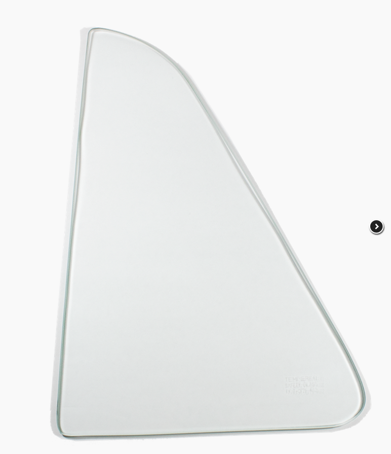 Vent Window Glass - Clear - LH or RH - 51-55 Chevy GMC Truck